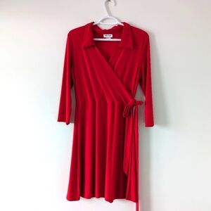 Star Vixen Red Wrap Dress
